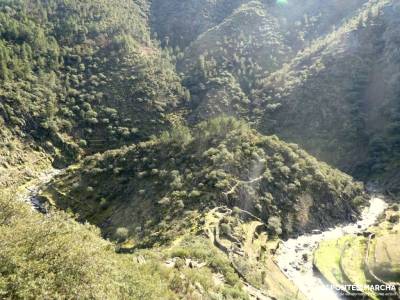 Las Hurdes -Tras los pasos de Alfonso XIII; cerezos en flor jerte senderismo en la palma gr 93 parqu